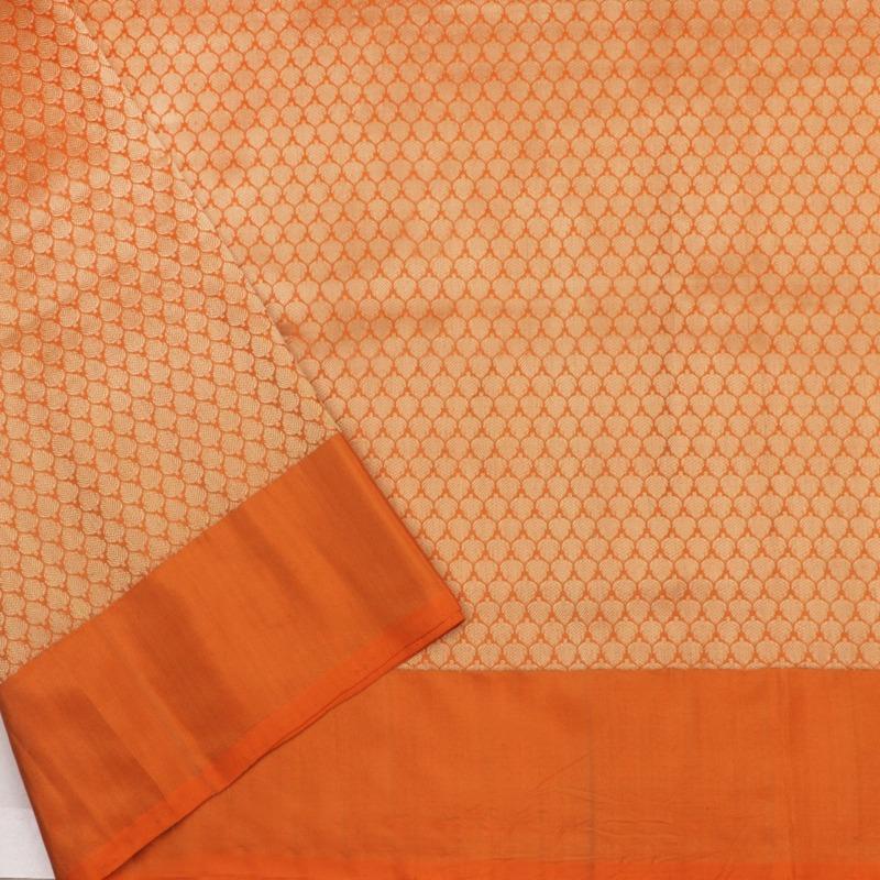 Golden Banarasi Silk Saree - WeaveinIndia