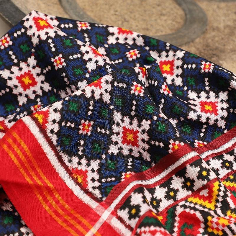 Blue Patan Patola Dupatta - WeaveinIndia