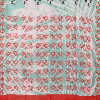 Blush Tropical Pichwai Sari - WIIAKALICO SS09- Full View
