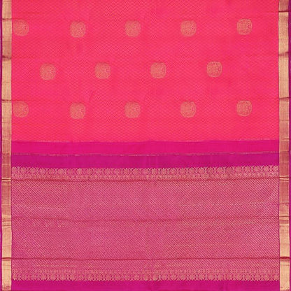 Rani Pink Kanjivaram Silk Saree - WeaveinIndia