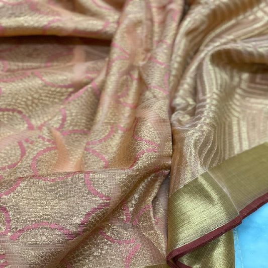 Coral Kota Silk Saree