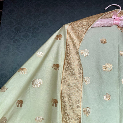 White Banarasi Dupatta
