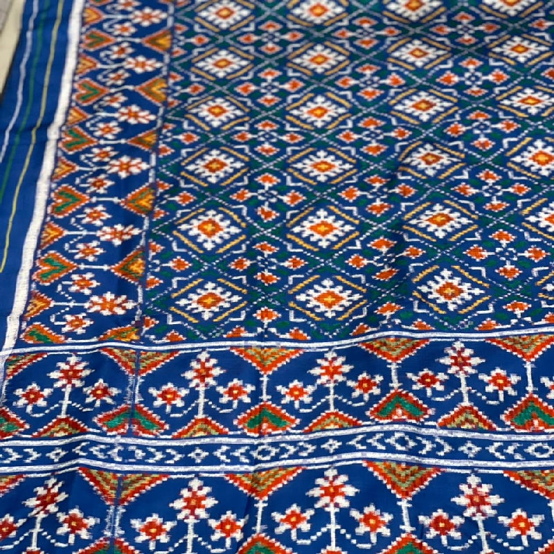 Blue Paan Chanda Patan Patola Saree