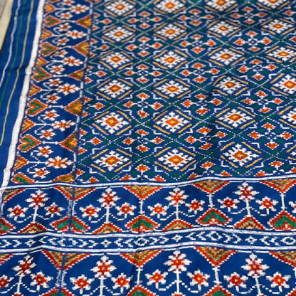 Blue Paan Chanda Patan Patola Saree