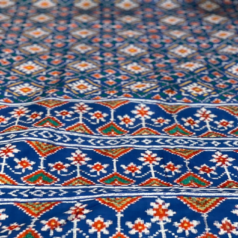 Blue Paan Chanda Patan Patola Saree