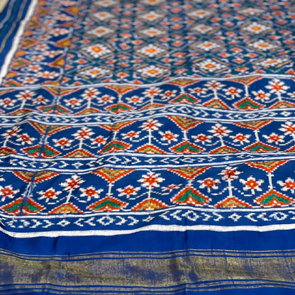 Blue Paan Chanda Patan Patola Saree