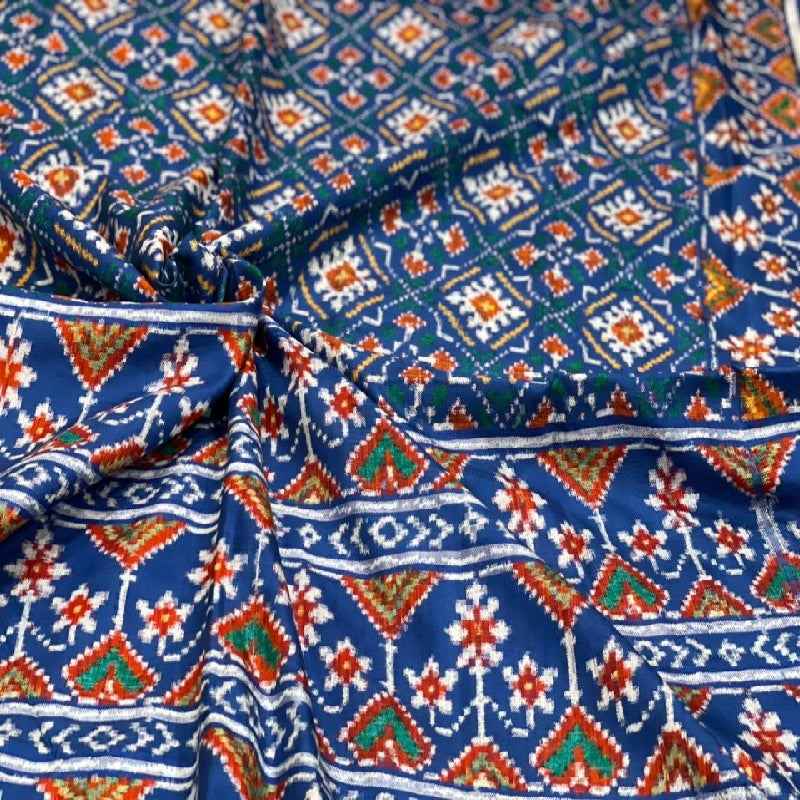 Blue Paan Chanda Patan Patola Saree