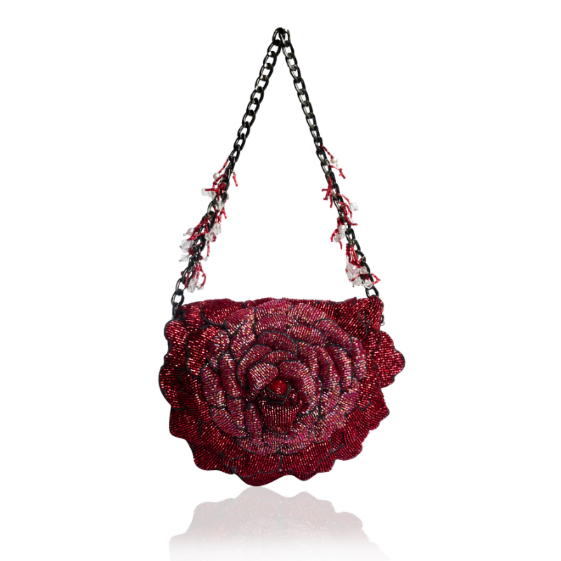 COCO MINI BEADED  SLING-RED