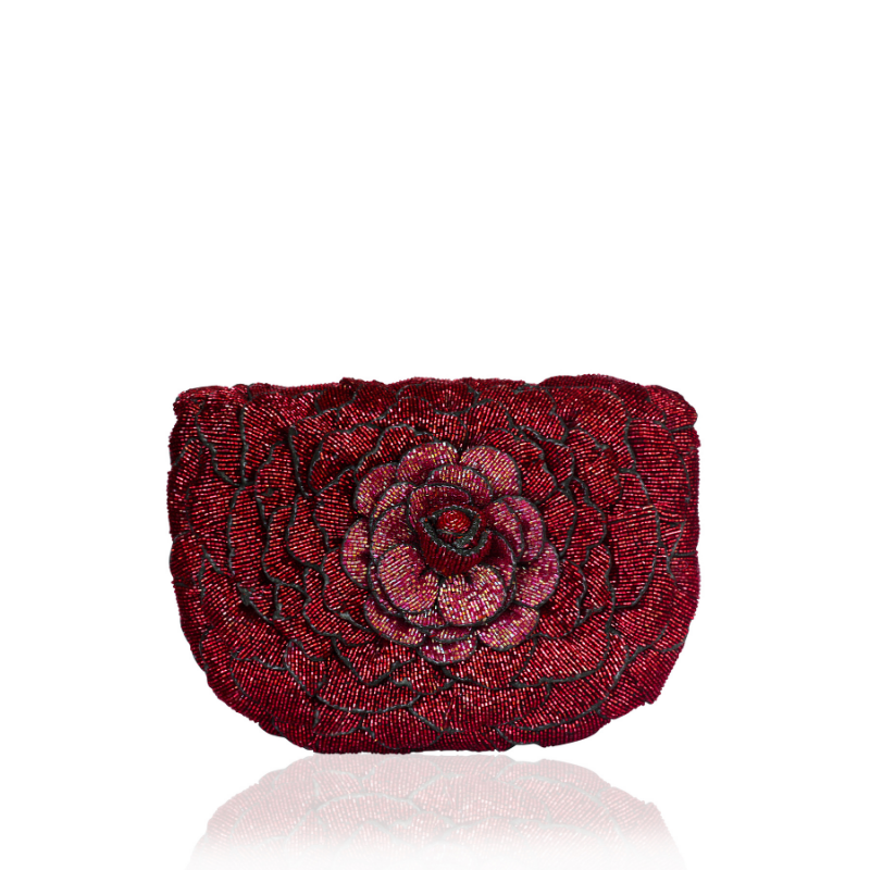COCO BEADED SLING-RED