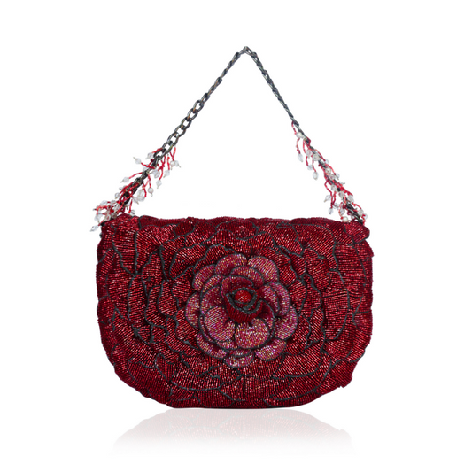 COCO BEADED SLING-RED
