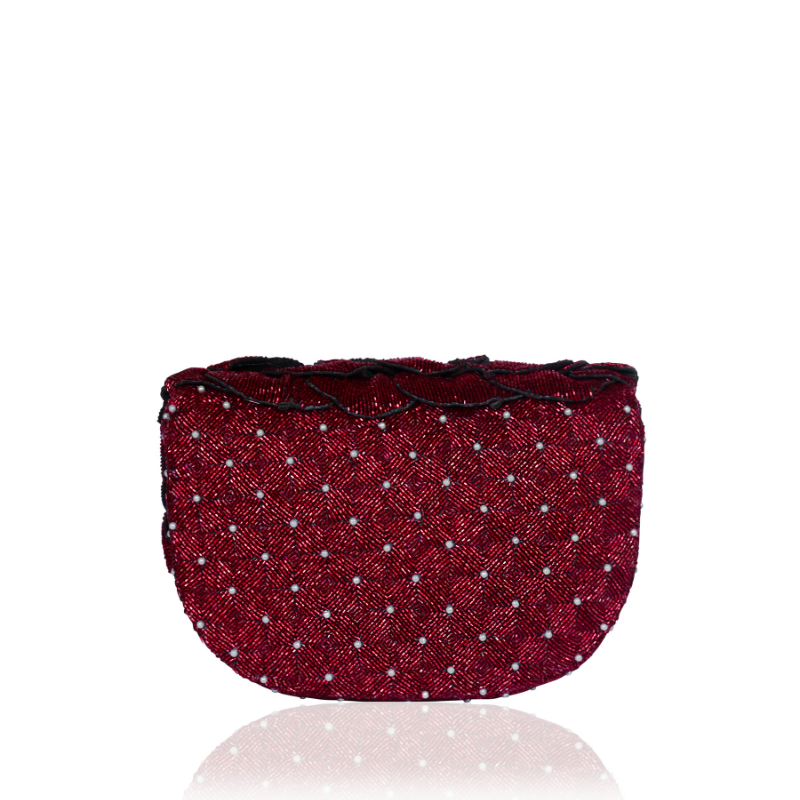 COCO BEADED SLING-RED