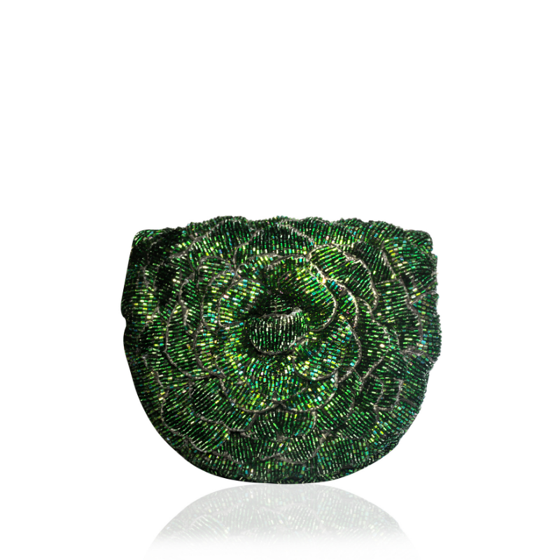 COCO MINI BEADED MINI SLING-GREEN