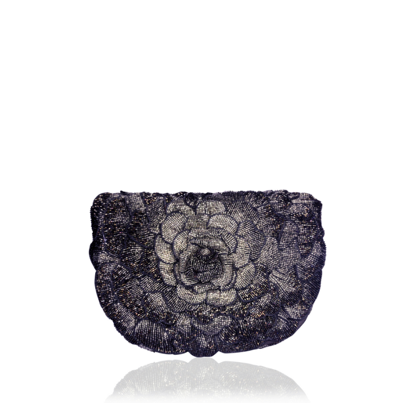 COCO BEADED SLING-SILVER