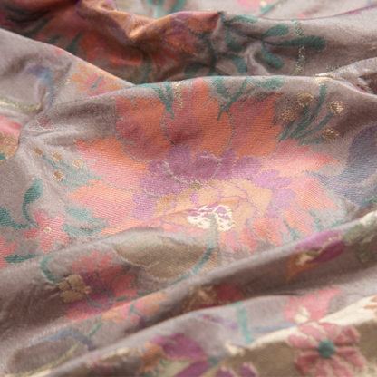 Lavender Floral Jaal Banarasi Dupatta