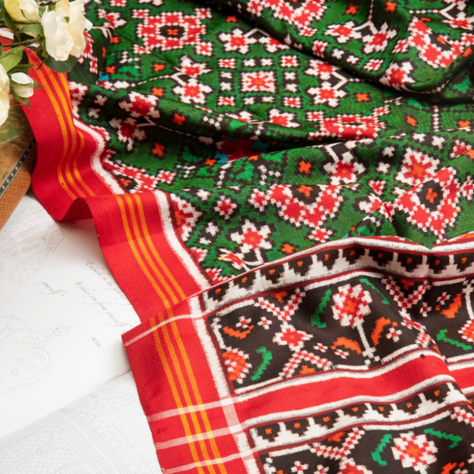 Dark Green Patan Patola Dupatta