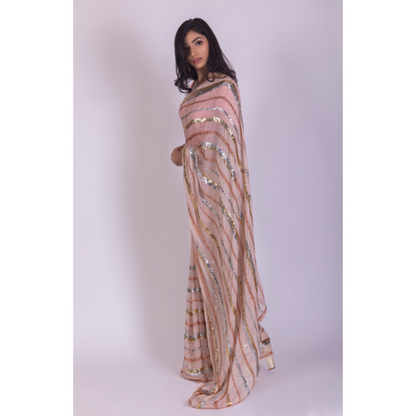 Roop Marwar Pastel Pink Indira Saree