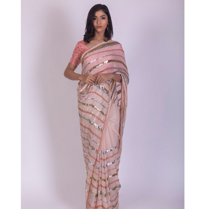 Roop Marwar Pastel Pink Indira Saree
