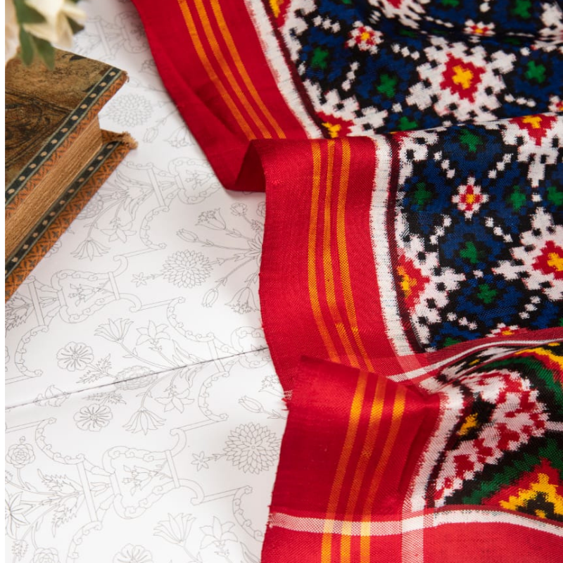 Blue Patan Patola Dupatta