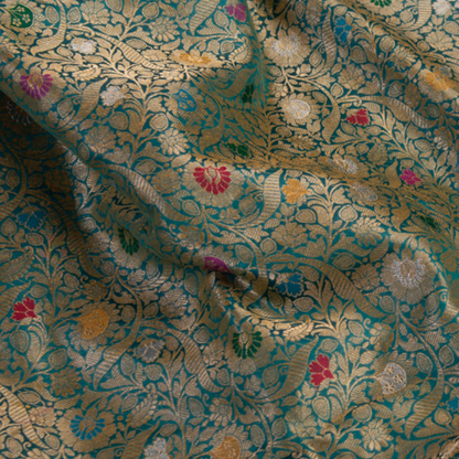 Emerald Green Banarasi Silk Saree