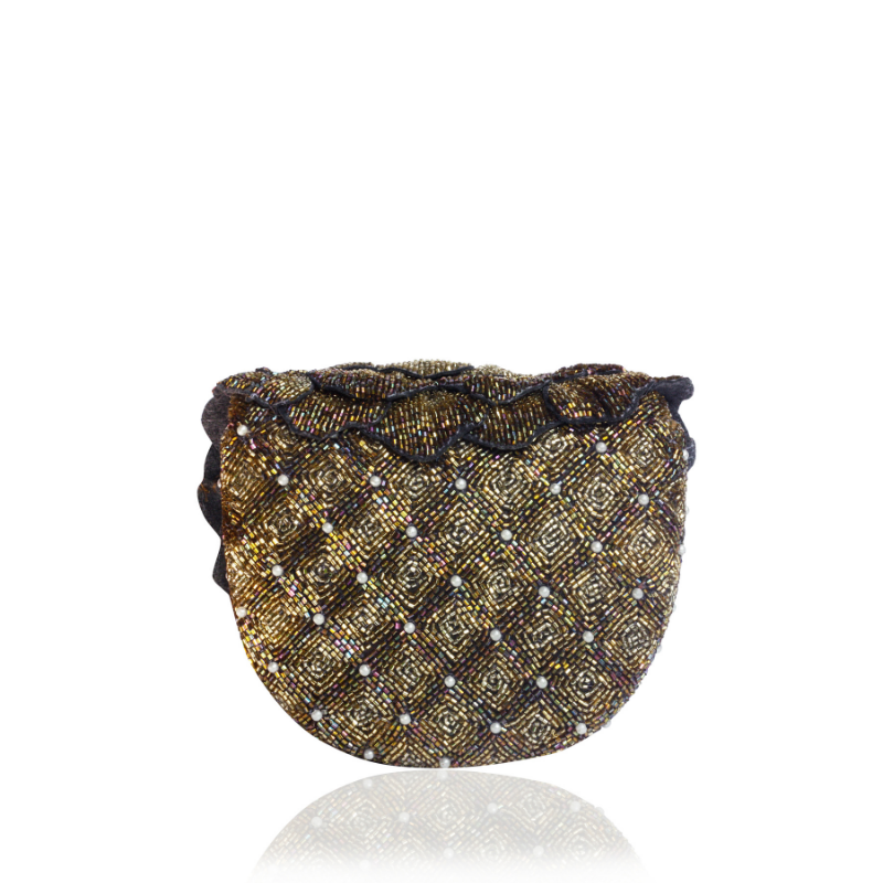 COCO MINI BEADED SLING-GOLD
