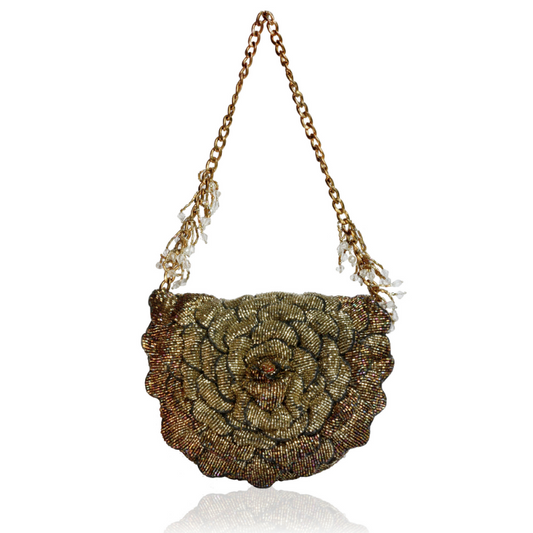 COCO MINI BEADED SLING-GOLD
