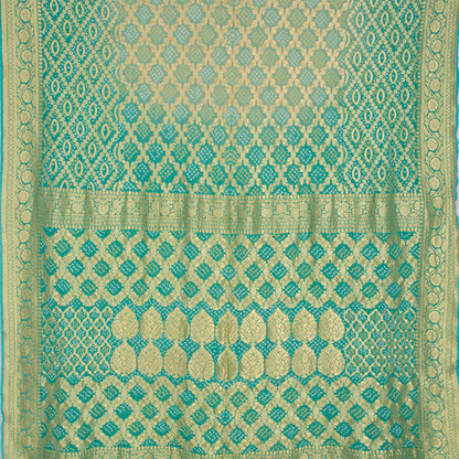 Ice Blue Shaded Bandhani Saree